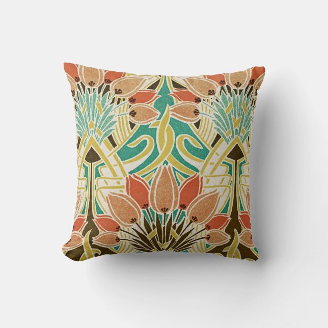 Art Nouveau Design #11 Cushion (Front)