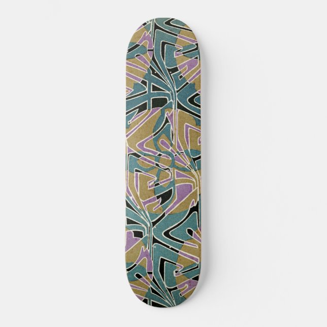 Art Nouveau Design #11 @ VictoriaShaylee Skateboard (Front)