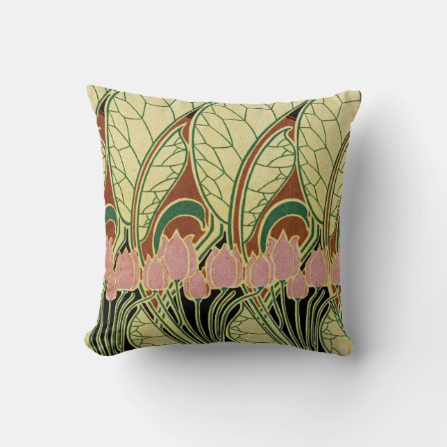 Art Nouveau Design #1 Cushion (Front)