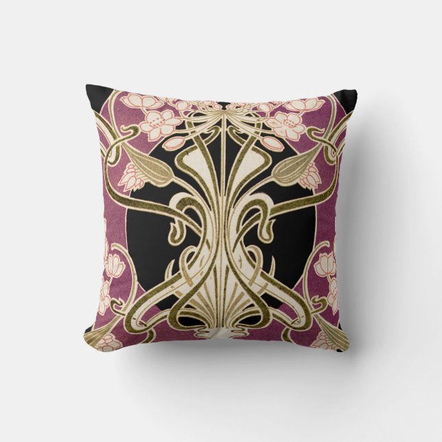Art Nouveau Design #2 Cushion (Front)