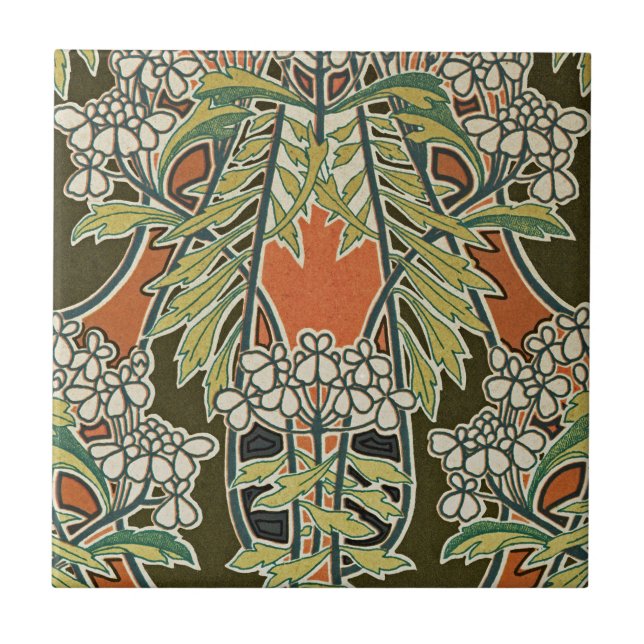 Art Nouveau Design #3 @ VictoriaShaylee Tile (Front)