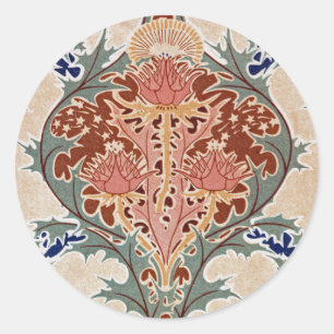 Art Nouveau Design #6 at Emporio Moffa Classic Round Sticker