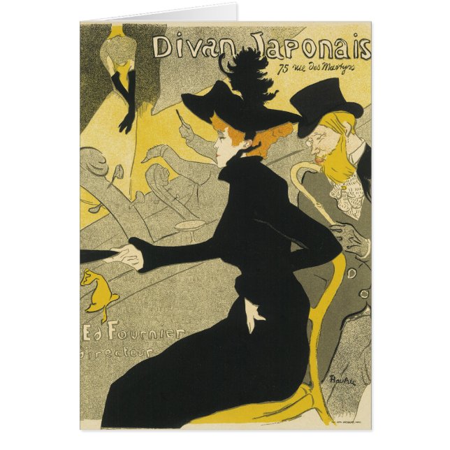 Art Nouveau, Divan Japonais by Toulouse Lautrec (Front)