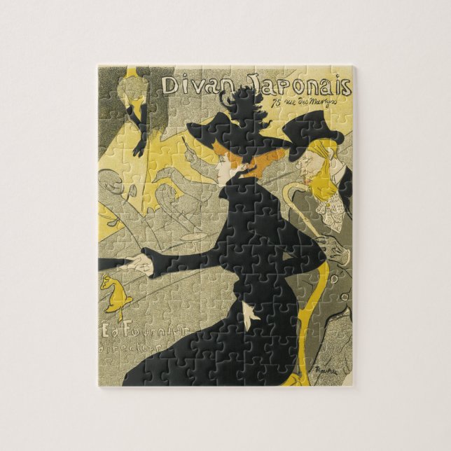 Art Nouveau, Divan Japonais by Toulouse Lautrec Jigsaw Puzzle (Vertical)