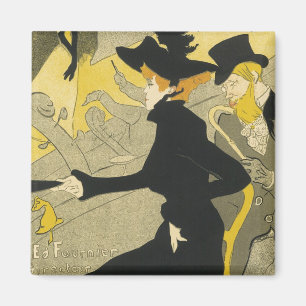 Art Nouveau, Divan Japonais by Toulouse Lautrec Magnet