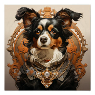Art Nouveau Dog Poster
