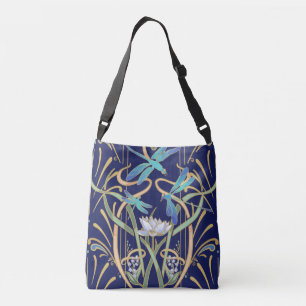 Art Nouveau Dragonflies Crossbody Bag