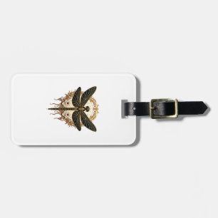 Art Nouveau Dragonfly Elegant Steampunk Luggage Tag