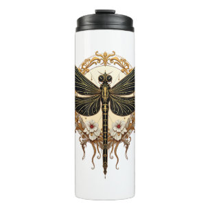 Art Nouveau Dragonfly Elegant Steampunk Thermal Tumbler