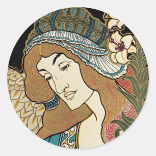 Art Nouveau Easter Stickers