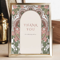 Art Nouveau Editable Colours Vintage Sign