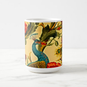 Art Nouveau Elegance: Sidewall, The Peacock, 1896 Coffee Mug