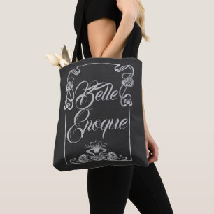 Art nouveau elegant silver grey Belle epoque Tote Bag