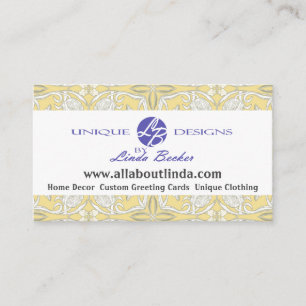 Art Nouveau Floral Background Business Card