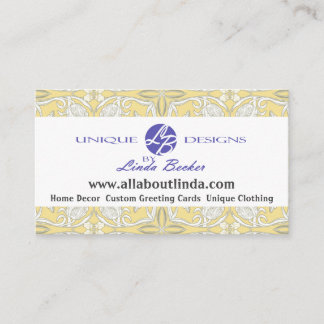 Art Nouveau Floral Background Business Card