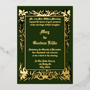 Art Nouveau Floral Border by H. Nelson Wedding