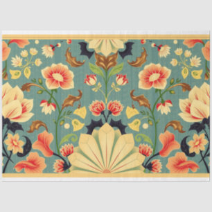 Art Nouveau Floral Decoupage Tissue Paper