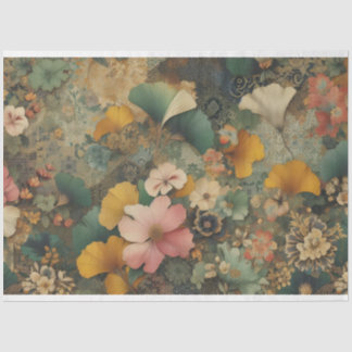 Art Nouveau Floral Decoupage Tissue Paper