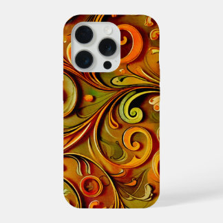 Art Nouveau floral design  iPhone 15 Pro Case