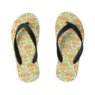 Art Nouveau: Floral Elegance Kid's Thongs