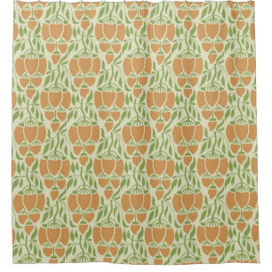 Art Nouveau: Floral Elegance Shower Curtain