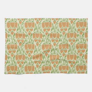 Art Nouveau: Floral Elegance Tea Towel