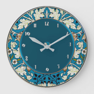 Art Nouveau Floral Large Clock