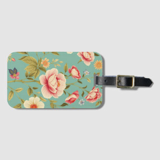 Art Nouveau Floral - Live life in full bloom  Luggage Tag