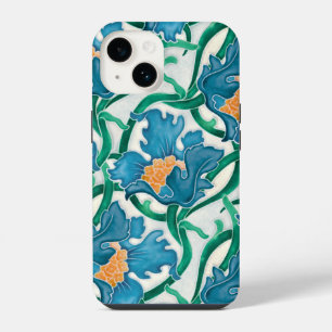 Art Nouveau Floral Majolica Pattern iPhone 14 Case