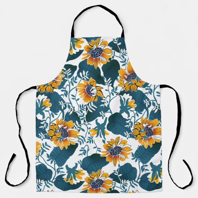 Art Nouveau, floral pattern. Apron (Front)