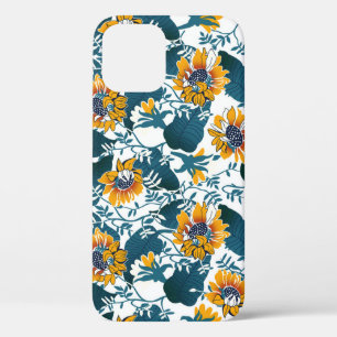 Art Nouveau, floral pattern. iPhone 12 Case