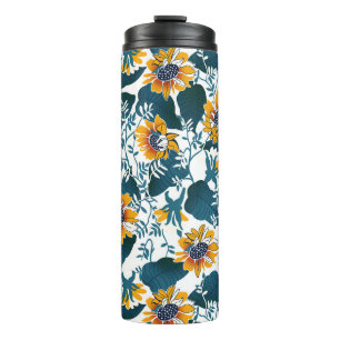 Art Nouveau, floral pattern. Thermal Tumbler