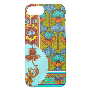 Art nouveau floral vintage flower victorian iPhone 8/7 case