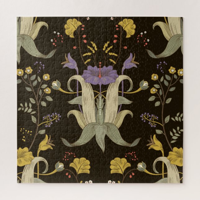 Art Nouveau Floral: Vintage Pattern Jigsaw Puzzle (Vertical)