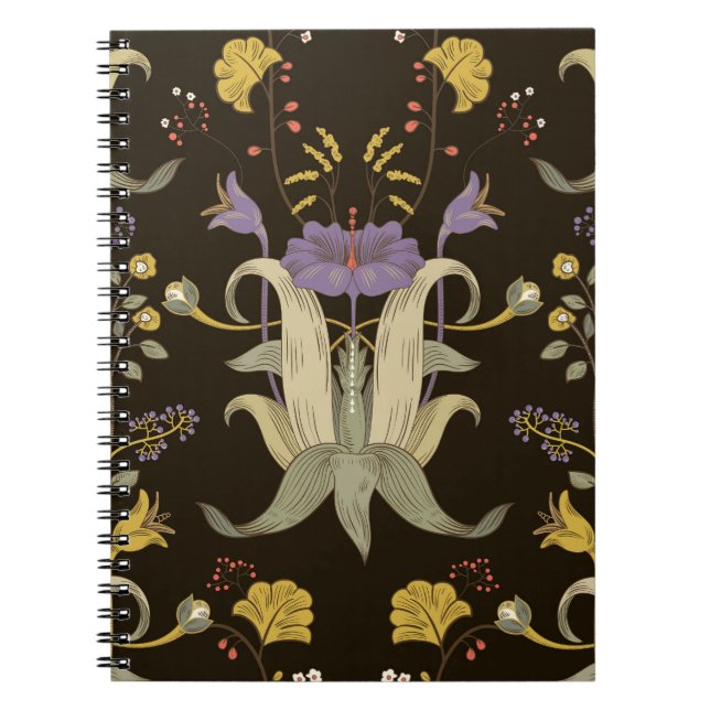 Art Nouveau Floral: Vintage Pattern Notebook (Front)