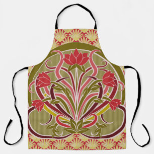 Art Nouveau floral wallpaper. Apron