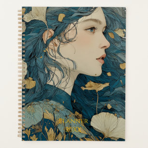 Art Nouveau Floral Woman Planner