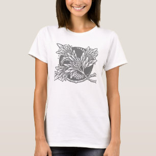 Art Nouveau Flower Floral minimalism T-Shirt
