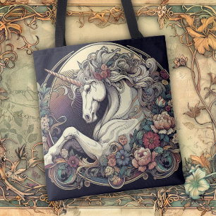 Art Nouveau Flowing Lines of Beauty Tote Bag