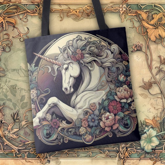Art Nouveau Flowing Lines of Beauty Tote Bag (Creator Uploaded)