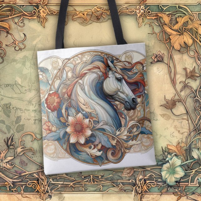Art Nouveau Flowing Lines of Beauty Tote Bag (Creator Uploaded)