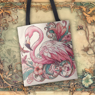 Art Nouveau Flowing Lines of Beauty Tote Bag