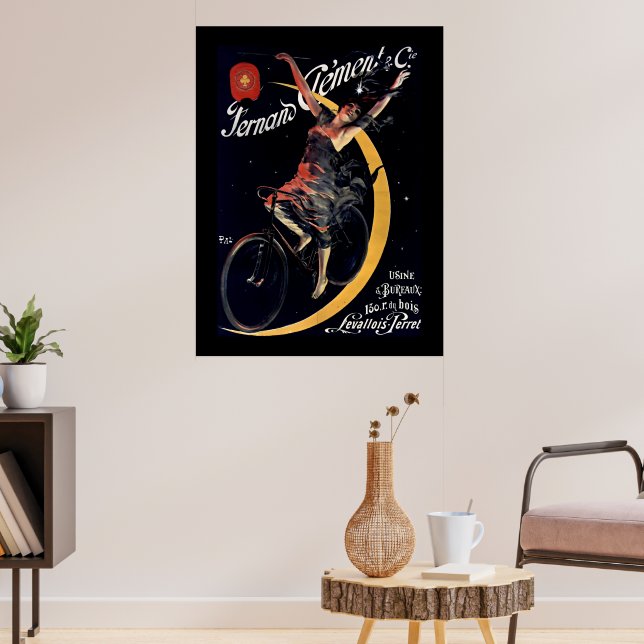 Art Nouveau French Bicycle Ad Poster (Living Room 3)
