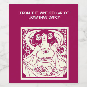 Art Nouveau Garden Label