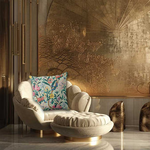 Art Nouveau Garden Muse Design Cushion