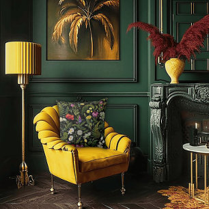 Art Nouveau Garden Muse Design Cushion