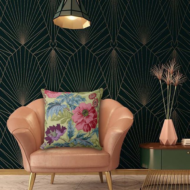 Art Nouveau Garden Muse Design Cushion (Creator Uploaded)