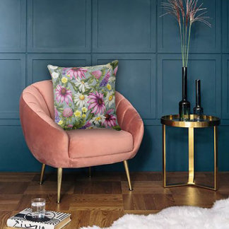 Art Nouveau Garden Muse Design Cushion