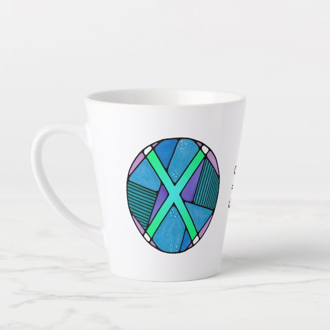 Art Nouveau Gebo Rune Latte Mug – UNITY! (Left)