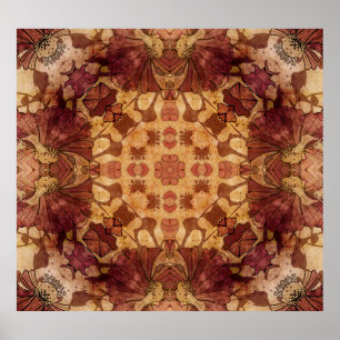 Art nouveau geometric, ornamental pattern. poster
